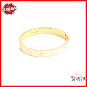 Signature Horse & Carriage Bangle Bracelet with Hinge Closure